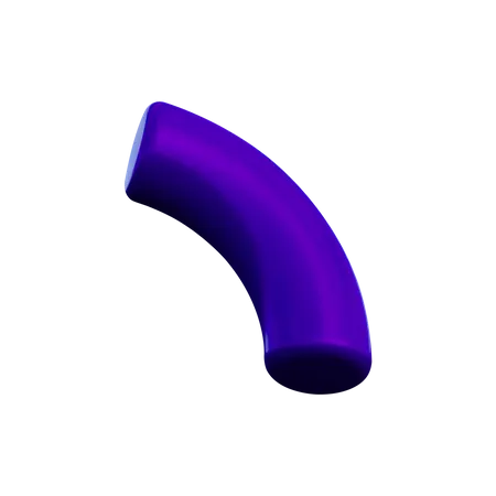 Arched Cylinder  3D Illustration