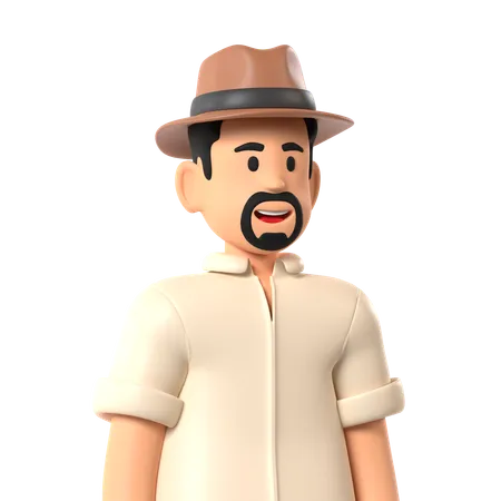 Archeologist  3D Icon