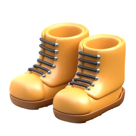 Archeologist Boots 3 D Archeology Icon 3D Icon