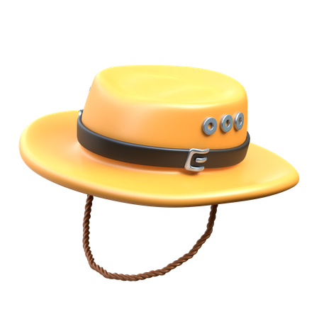 Archeologist Hat  3D Icon