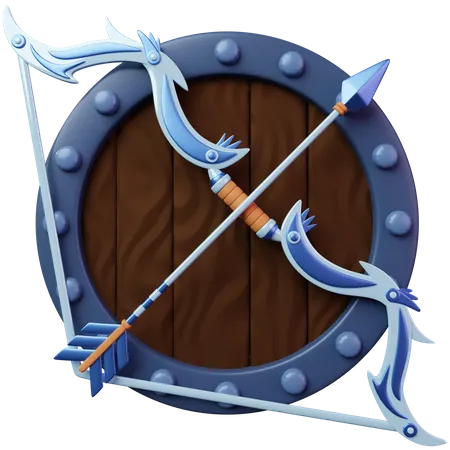 Insignes d'archer  3D Illustration
