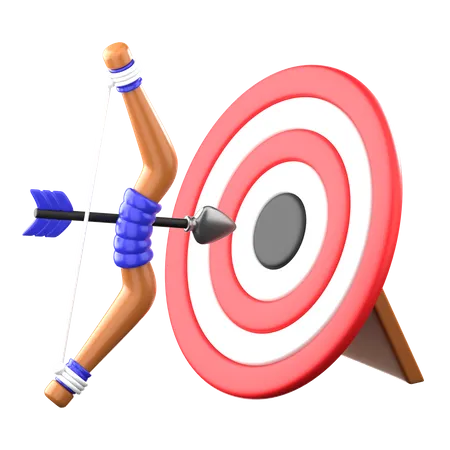 Archery 3 D Sports Icon 3D Icon