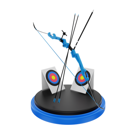 Archery  3D Illustration