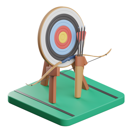 Archery 3D Illustration