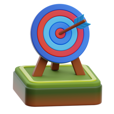 Archery Board  3D Icon