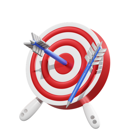 Archery Board 3D Illustration