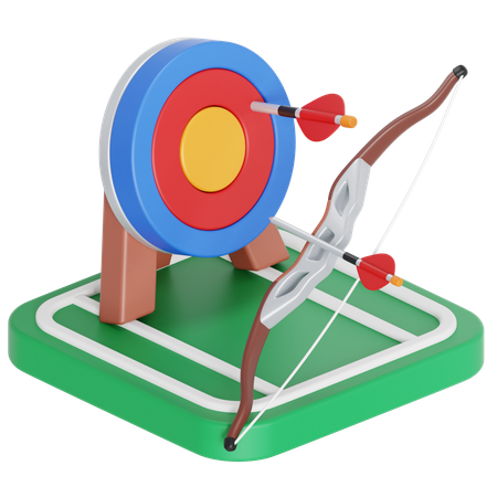 Archery field  3D Icon