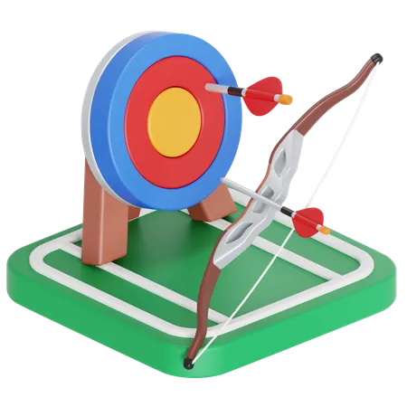 Archery field  3D Icon