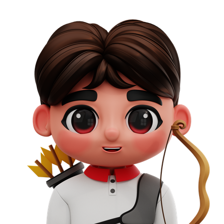 ARCHERY PLAYER  3D Icon