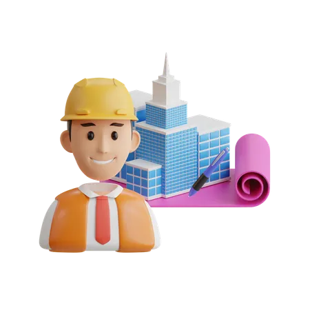 Architect  3D Icon