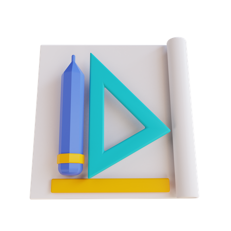 Architect Plan  3D Icon