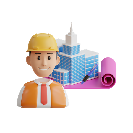 Architecte  3D Icon