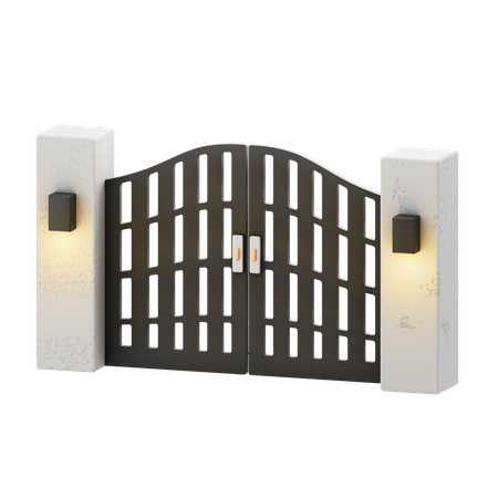 Architectural Gate  3D Icon