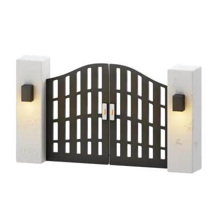 Architectural Gate  3D Icon