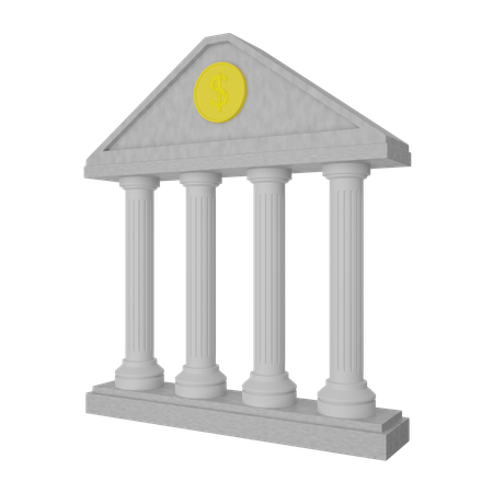 Architecture bancaire  3D Icon