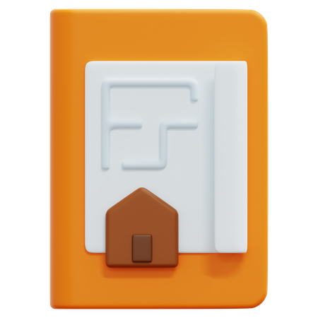 Architekturbuch  3D Icon