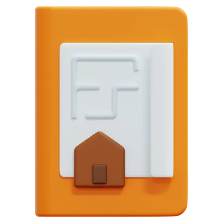 Architekturbuch  3D Icon