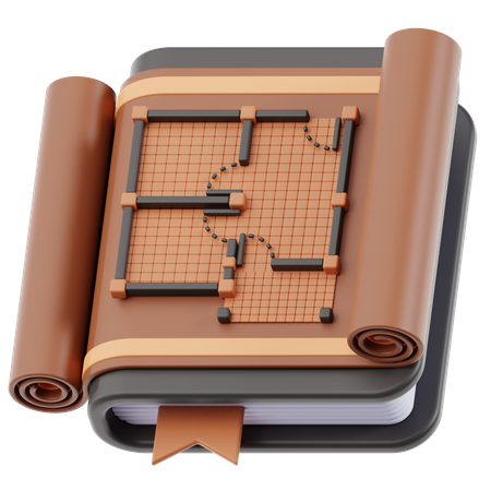 Architekturbuch  3D Icon