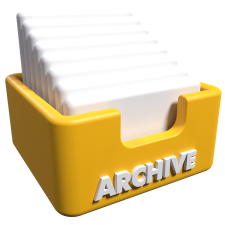 Archiv  3D Icon