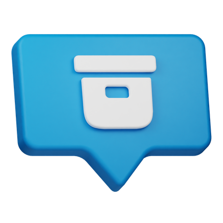 Chat archivieren  3D Icon