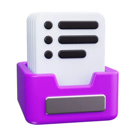 Archivador  3D Icon