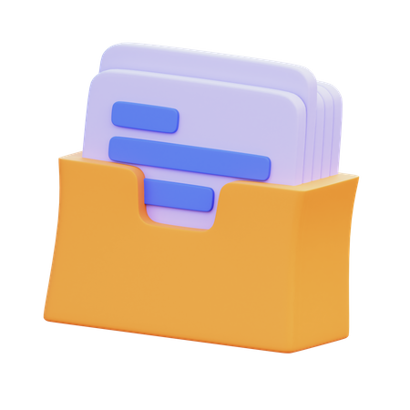 Archive  3D Icon