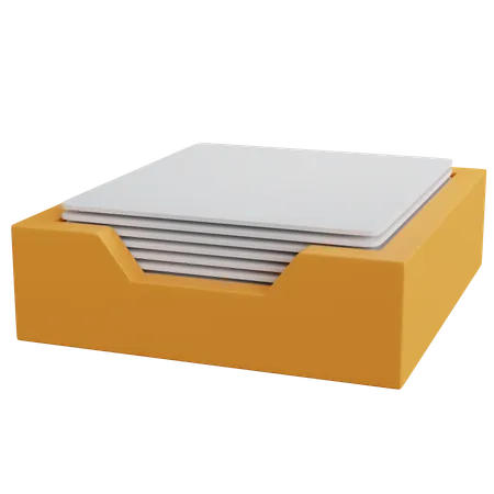 3 D Rendering File Storage Isolated 3D Icon