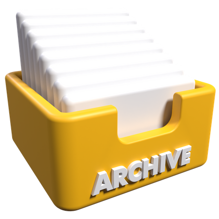Archive 3D Icon