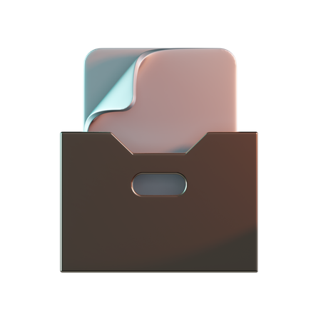 Archive Box  3D Icon