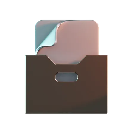 Archive Box  3D Icon