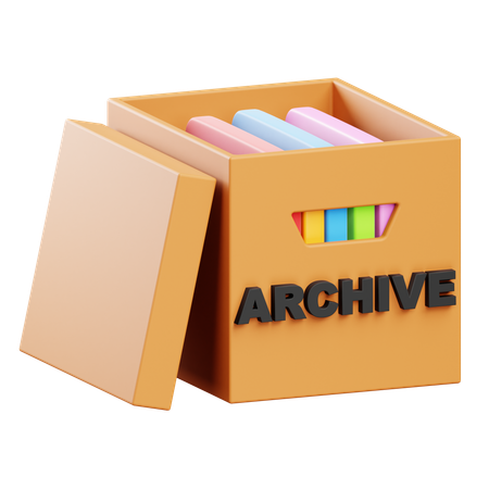 Archive Box  3D Icon