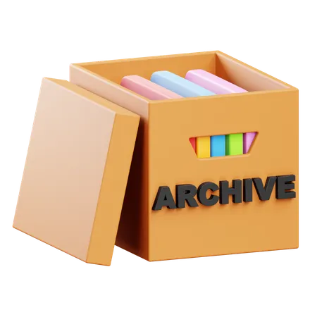 Archive Box  3D Icon