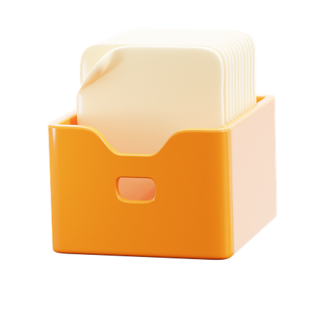 Archive File Box  3D Icon