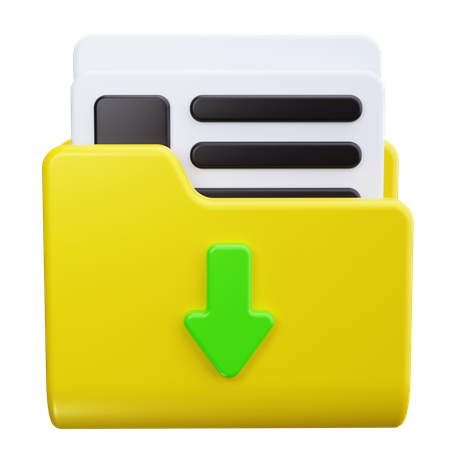 Archive Note  3D Icon