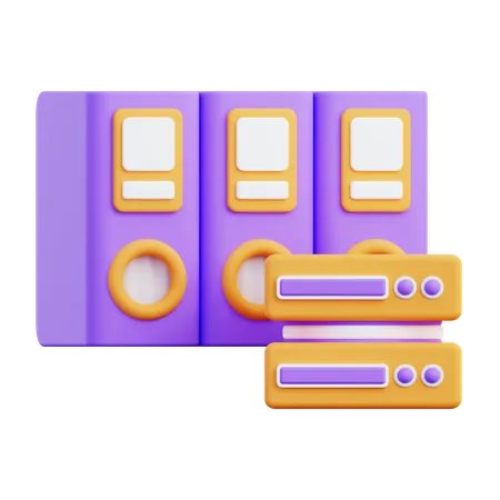 Archives de données  3D Icon