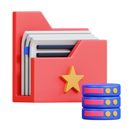 Archives de données  3D Icon