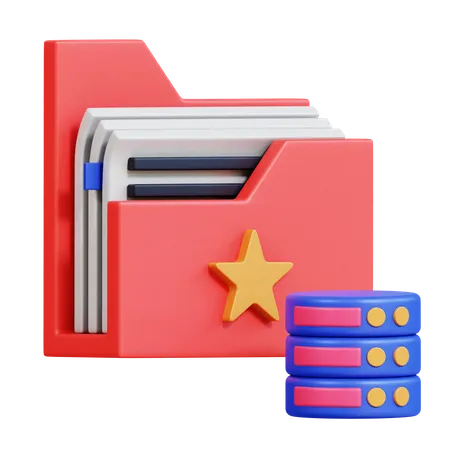 Archives de données  3D Icon