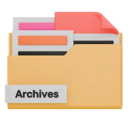 Dossier d'archives  3D Icon