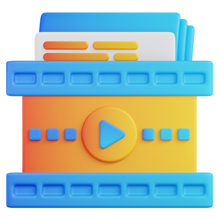 Archives vidéo  3D Icon