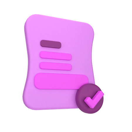 Archivo aceptado  3D Icon