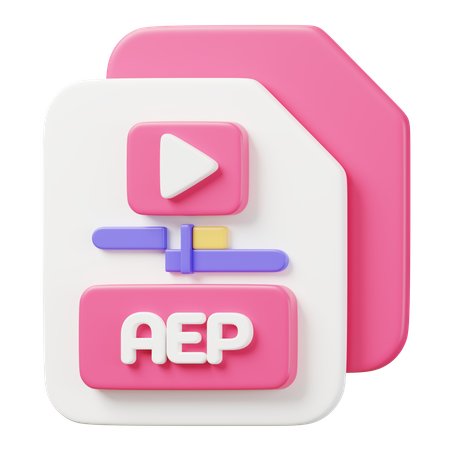 Archivo aep  3D Icon