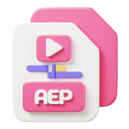 Archivo aep  3D Icon