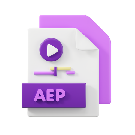 Archivo aep  3D Icon