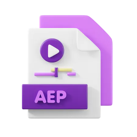 Archivo aep  3D Icon