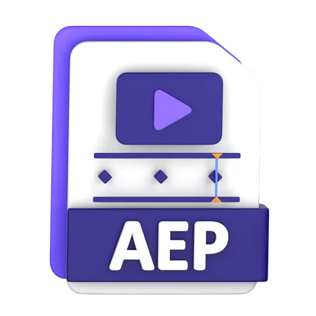 Archivo aep  3D Icon