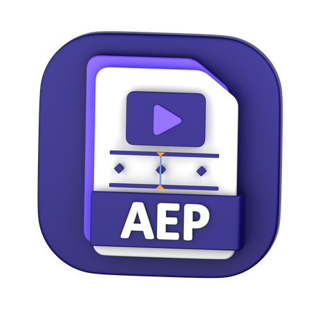 Archivo aep  3D Icon