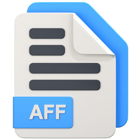 Archivo aff  3D Icon