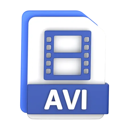 Archivo avi  3D Icon