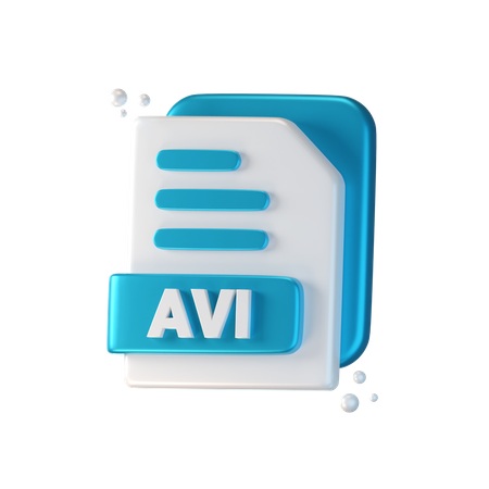 Archivo avi  3D Icon