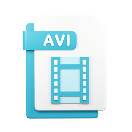 Archivo avi  3D Icon